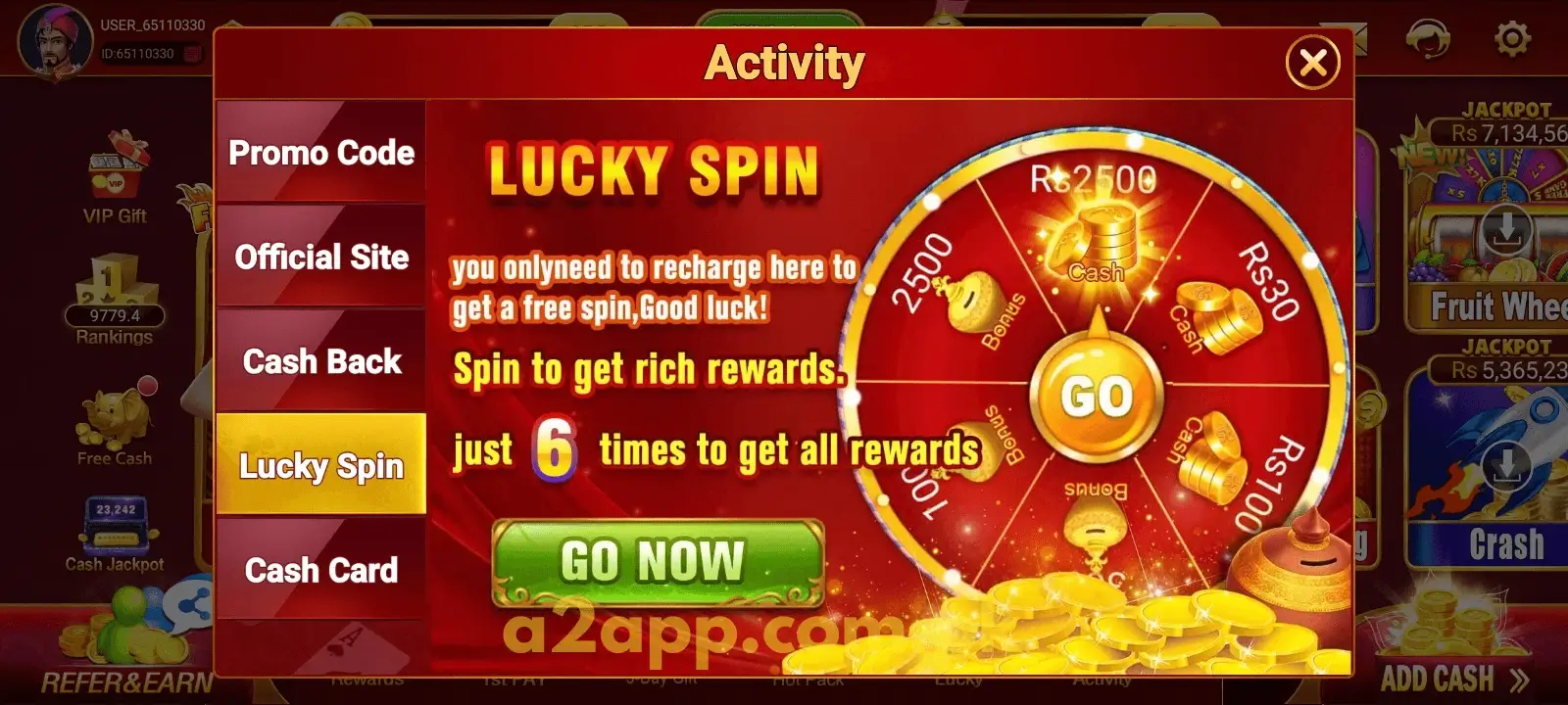A2 Game Lucky Spin